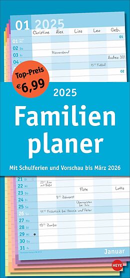 Kalender Basic Familienplaner 2025 von 