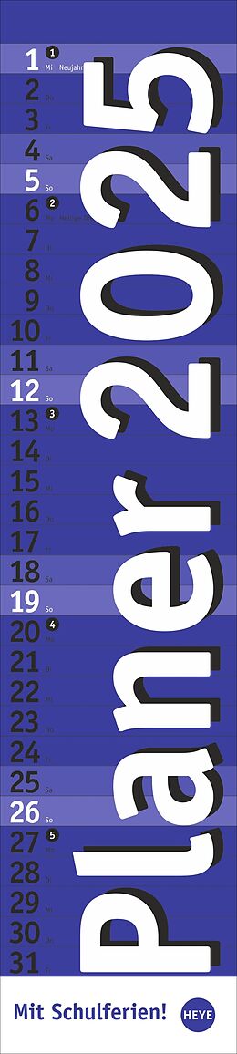 Kalender Langplaner, blau 2025 von 