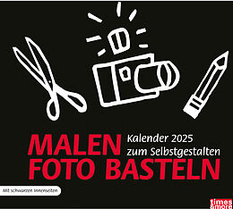 Kalender Bastelkalender schwarz 2025 von 