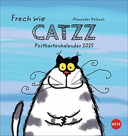 Kalender Catzz Postkartenkalender 2025 von Alexander Holzach