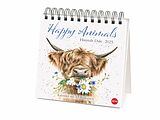 Kalender Hannah Dale: Happy Animals Premium-Postkartenkalender 2025 von 