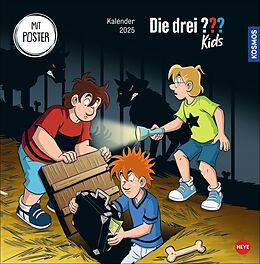 Kalender Die drei ??? Kids Broschurkalender 2025 von 