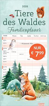 Kalender tm Tiere des Waldes Familienplaner 2026 von 