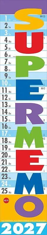 Kalender Supermemo Kalender 2027 von