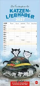 Kalender Jacob Familienplaner für Katzenliebhaber 2027 von Sven Hartmann