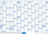Kalender Mega-Posterplaner, blau 2027 von