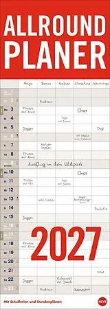 Kalender Allround-Familienplaner Vertical Kalender 2027 von