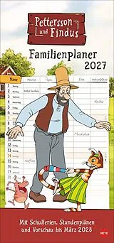 Kalender Pettersson und Findus Familienplaner 2027 von Sven Nordqvist