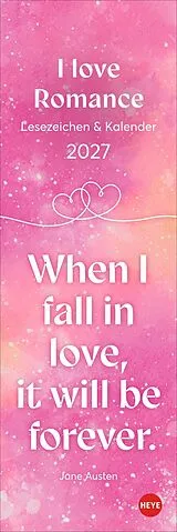 Kalender (Kal) Romance Lesezeichen & Kalender 2027 von 