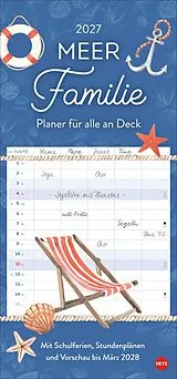 Kalender Meer Familie Familienplaner 2027 - Planer für alle an Deck von 