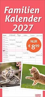 Kalender times&more Katzen Familienplaner 2027 von