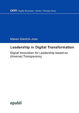 Couverture cartonnée Leadership in Digital Transformation de Maren Gierlich-Joas