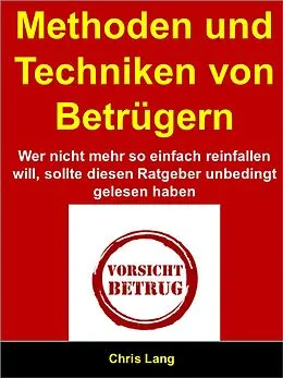 E-Book (epub) Methoden und Techniken von Betrügern von Chris Lang