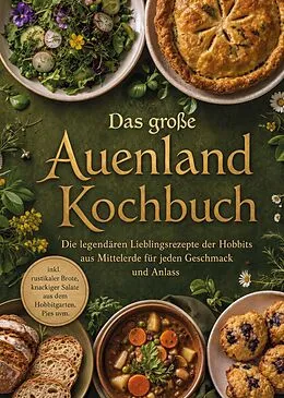 E-Book (epub) Das große Auenland Kochbuch: Die legendären Lieblingsrezepte der Hobbits aus Mittelerde für jeden Geschmack und Anlass - inkl. rustikaler Brote, knackiger Salate aus dem Hobbitgarten, Pies uvm. von Mira Zielinski, Edition Dreiblatt