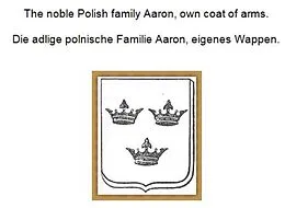 E-Book (epub) The noble Polish family Aaron, own coat of arms. Die adlige polnische Familie Aaron, eigenes Wappen. von Werner Zurek
