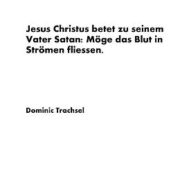 E-Book (epub) Jesus Christus betet zu seinem Vater Satan: Möge das Blut in Strömen fliessen. von Dominic Trachsel