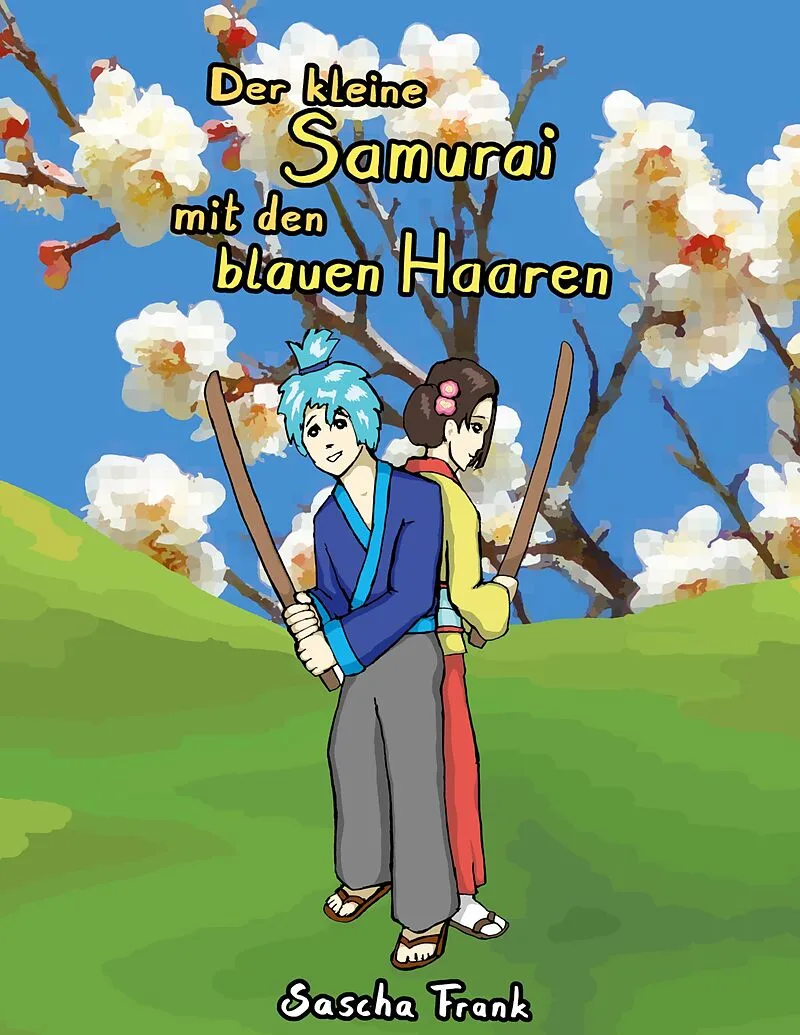 Der kleine Samurai mit den blauen Haaren