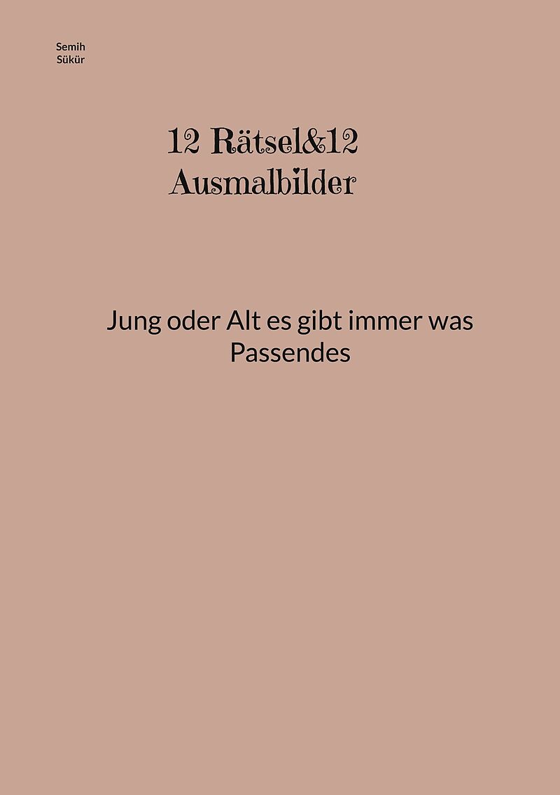 12 Rätsel&12 Ausmalbilder