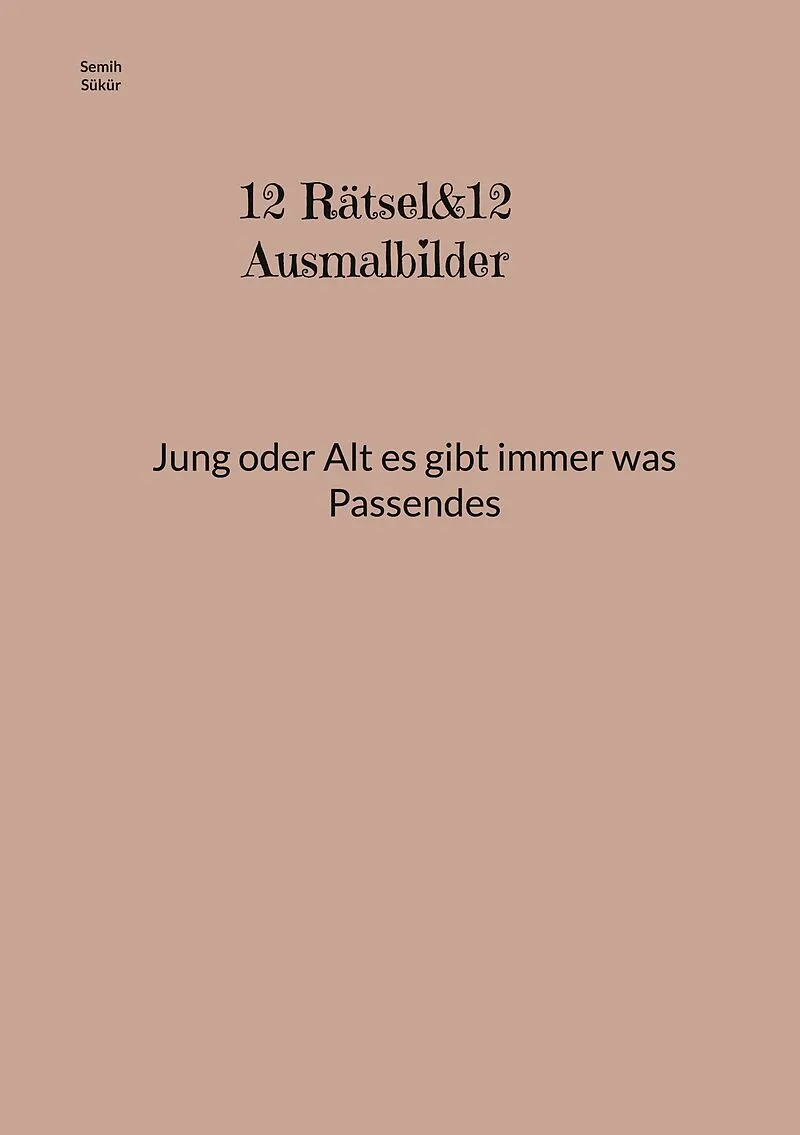 12 Rätsel&12 Ausmalbilder