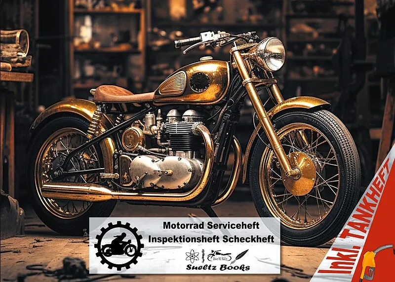 Motorrad Serviceheft Inspektionsheft Scheckheft inkl. Tankheft