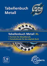 Kartonierter Einband Tabellenbuch Metall XL von Roland Gomeringer, Stefan Oesterle, Thomas Rapp