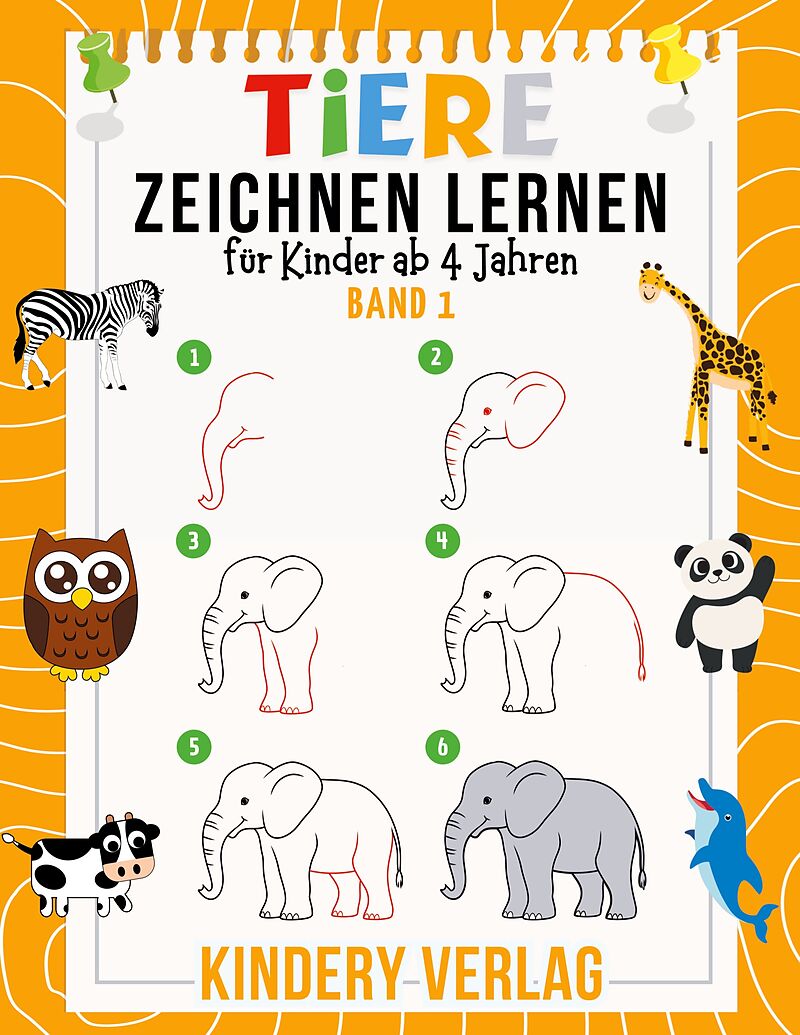 Tiere Zeichnen Lernen für Kinder ab 4 Jahren