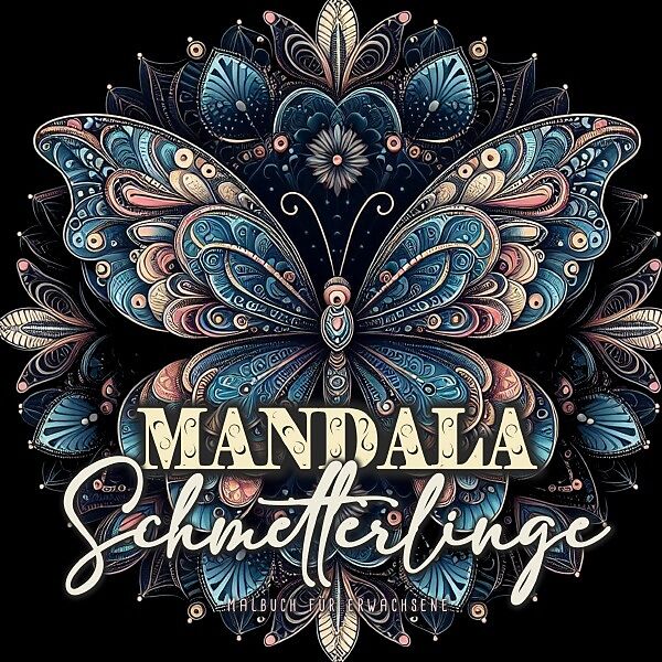 Mandala Schmetterlinge Malbuch für Erwachsene