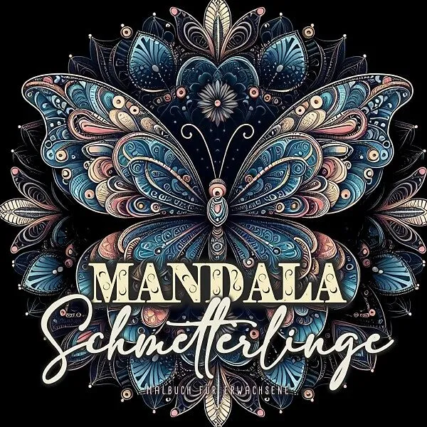 Mandala Schmetterlinge Malbuch für Erwachsene