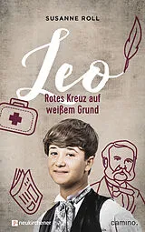 Fester Einband Leo - Rotes Kreuz auf weißem Grund von Susanne Roll