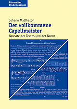 Kartonierter Einband Der vollkommene Capellmeister von Johann Mattheson