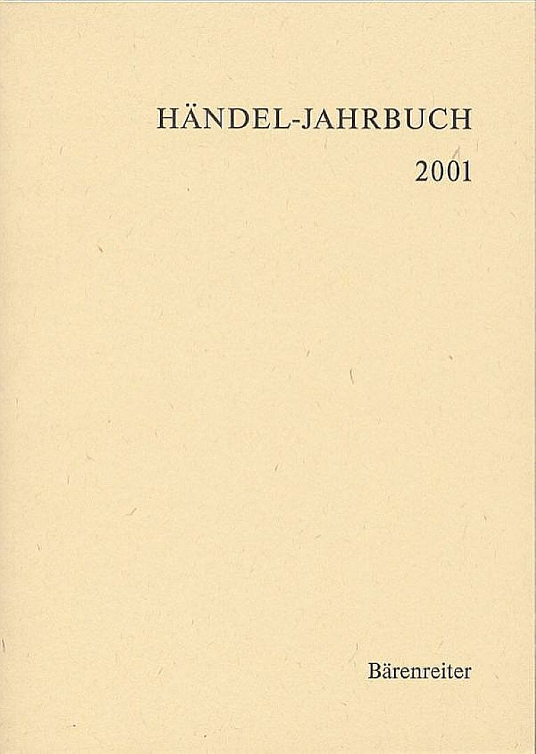 Händel-Jahrbuch / Händel-Jahrbuch