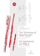 eBook (pdf) The Techniques of Flute Playing II / Die Spieltechnik der Flöte II de Carin Levine, Christina Mitropoulos-Bott