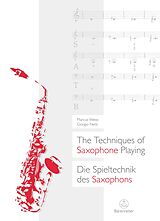 eBook (pdf) The Techniques of Saxophone Playing / Die Spieltechnik des Saxophons de Marcus Weiss, Giorgio Netti