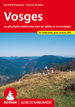 Kartonierter Einband Vosges (Guide de randonnées) von Bernhard Pollmann, Thomas Striebig