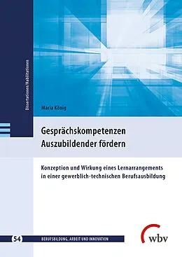 E-Book (pdf) Gesprächskompetenzen Auszubildender fördern von Maria König