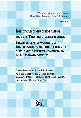 E-Book (pdf) Innovationsförderung durch Transferagenturen von Helmut Schröder, Ilka Menke, Karin Meier