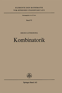 Kartonierter Einband Kombinatorik von H. Lüneburg