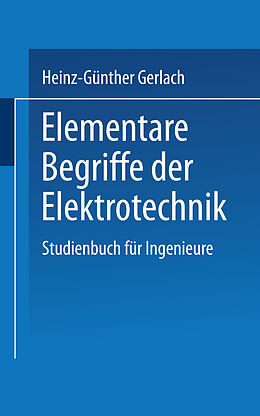 Kartonierter Einband Elementare Begriffe der Elektrotechnik von GERLACH