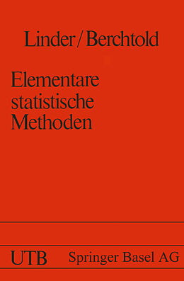 Kartonierter Einband Elementare statistische Methoden von LINDER, BERCHTOLD