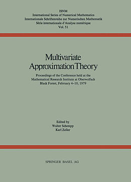 Kartonierter Einband Multivariate Approximation Theory von SCHEMPP, ZELLER