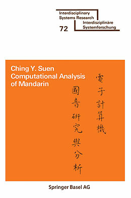 Kartonierter Einband Computational Analysis of Mandarin von SUEN