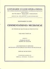 Fester Einband Commentationes mechanicae et astronomicae ad scientiam navalem pertinentes 1st part von Euler, Leonhard