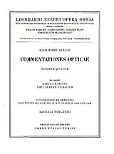 Fester Einband Commentationes opticae 5th part von Leonhard Euler