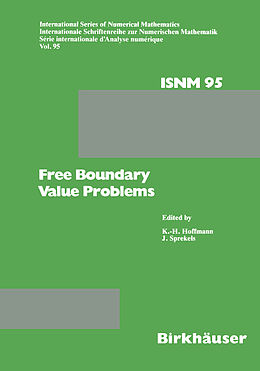 Couverture cartonnée Free Boundary Value Problems de HOFFMANN, SPREKELS