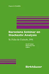 Fester Einband Barcelona Seminar on Stochastic Analysis von Nualart, Sanz Sole