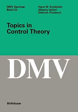 Fester Einband Topics in Control Theory von Hans W. Knobloch, Alberto Isidori, Dietrich Flockerzi