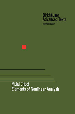 Livre Relié Elements of Nonlinear Analysis de Michel Chipot