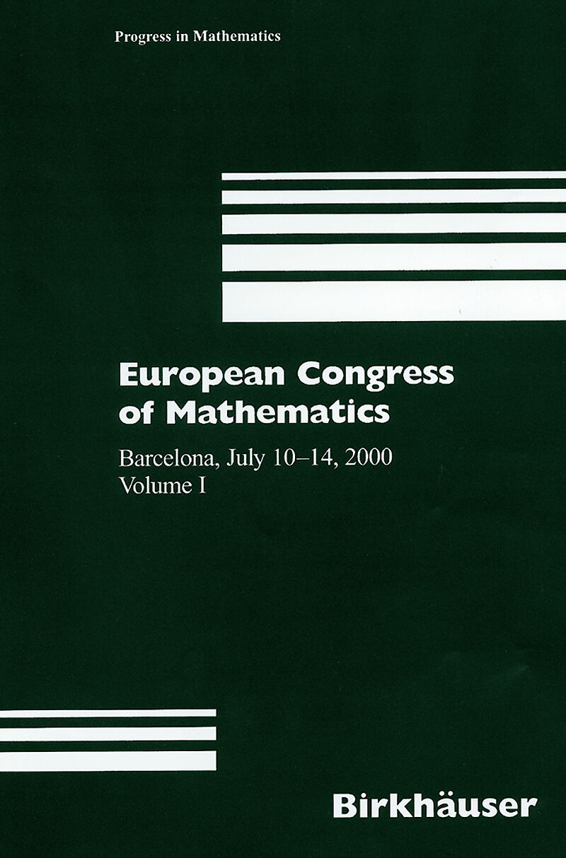 European Congress of Mathematics. Vol.1