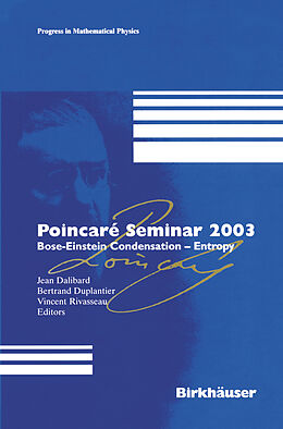 Livre Relié Poincaré Seminar 2003 de 