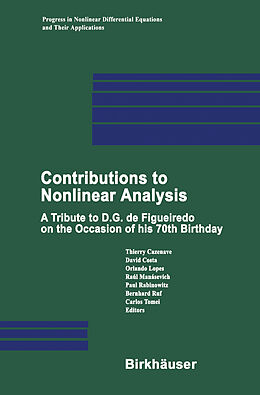 Livre Relié Contributions to Nonlinear Analysis de 